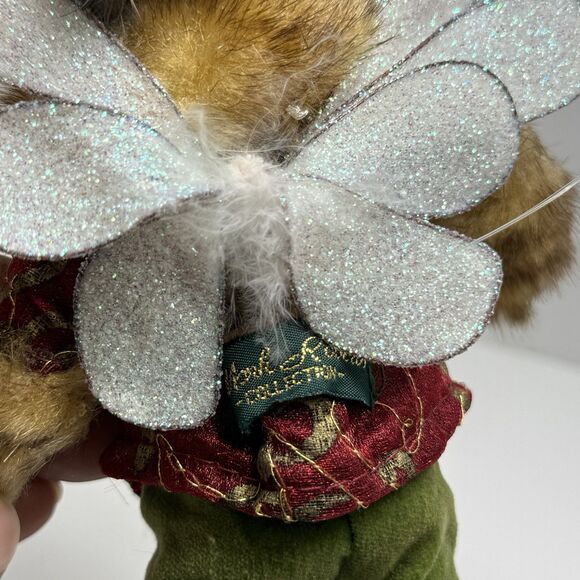 Vintage Mark Roberts Fall Pinecone Woods Fur Feathers Small Fairy - Picture 8 of 9